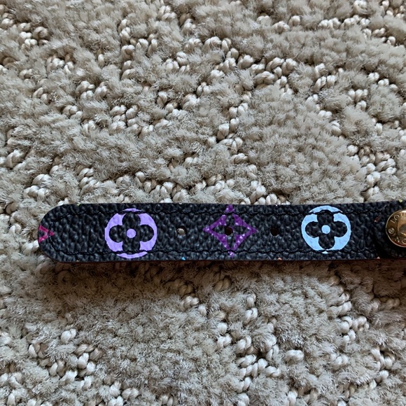 Louis Vuitton Black Multicolore Porto Address Bracelet - Picture 4 of 9